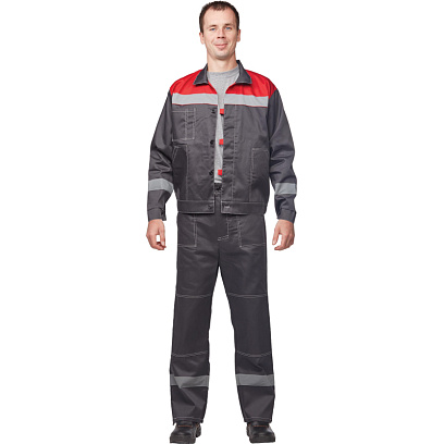 Костюм летний муж. Л20-КБР сер/красн (р.48-50) 194-200 (Арсенал-СП)