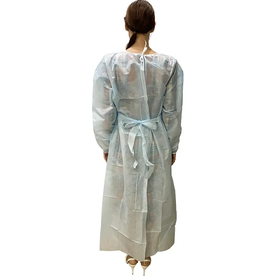 Халат хирург. стер, рук.рез, дл.140 см, р.50-52, пл.25, смс, 1шт