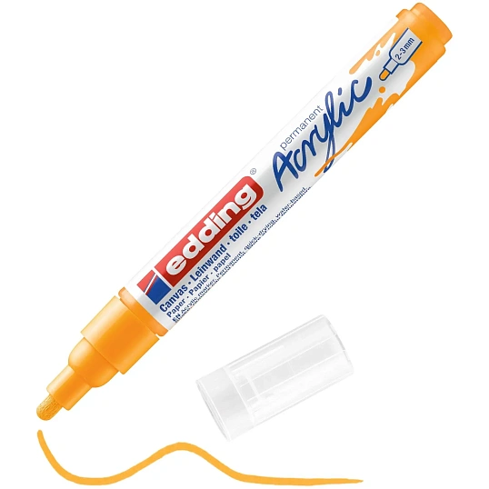 Набор акриловых маркеров Edding Start easy set 12 шт. + набор открыток