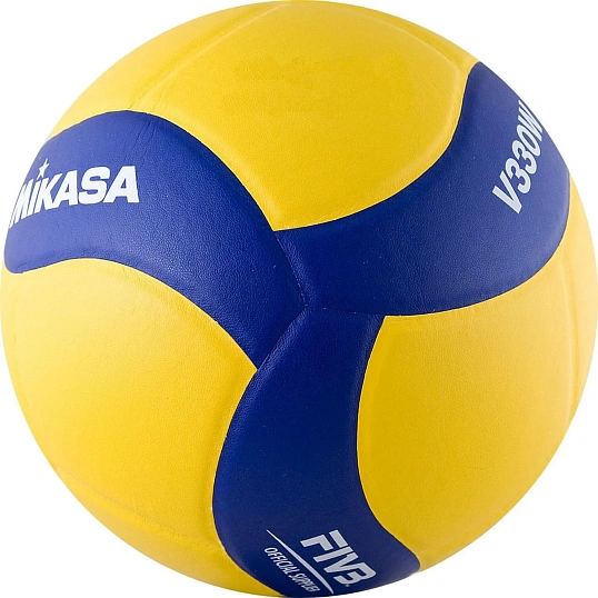 Мяч волейб. игровой. MIKASA V330W, р.5,FIVB желто-синий