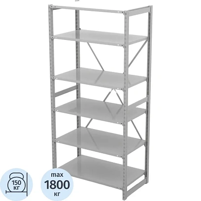 Стеллаж металлический ГТС_ТСУ Универсал, 2200x1060x500, Полки: 6 шт. метал