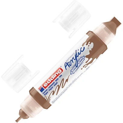 Маркер акриловый двусторонний 3D Edding 5400/919.Светло-коричневый/Hazel