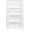 Комод BP_на колесах Velvet, 4 ящика,300х385х690 ММ (Белый)
