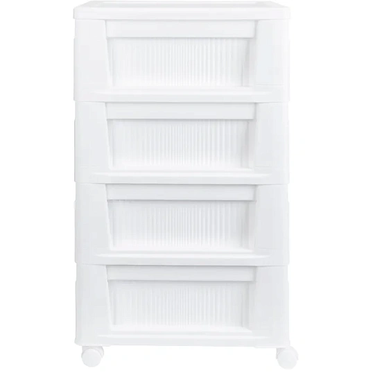 Комод BP_на колесах Velvet, 4 ящика,300х385х690 ММ (Белый)