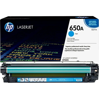 Картридж лазерный HP 650A CE271A гол. для CLJ CP5525