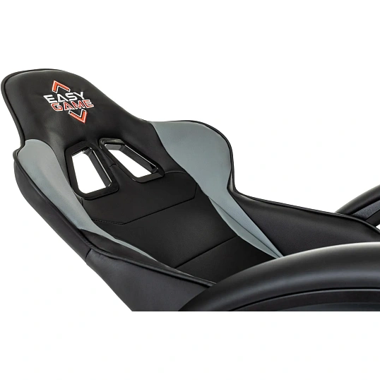 Кресло VB_Echair Easy Game-907 LT PU экокожа черный/серый, пластик