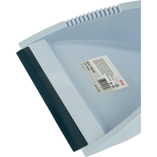 Совок с ручкой Vileda серо-голубой 146349