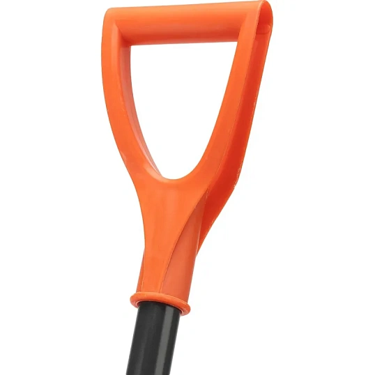 Лопата для уборки снега поликарбонат,465х410х1390мм,стал черен,усил Сибртех