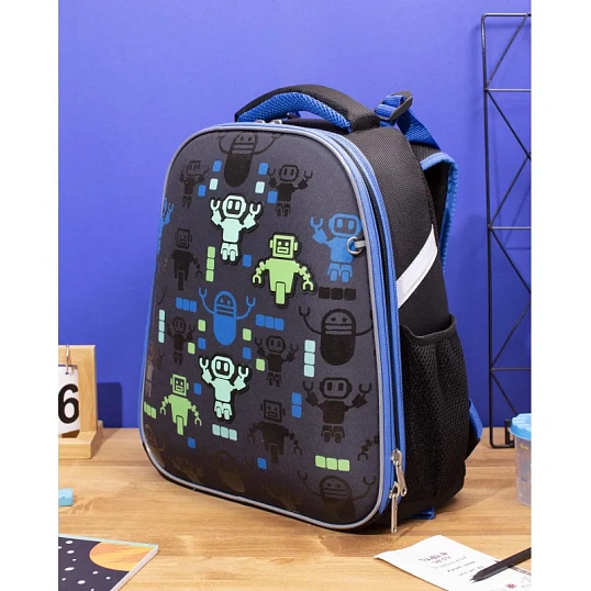 Ранец Basic Robot Hello, 2 отд., эргоном. спинка