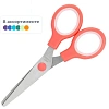 Ножницы детские Deli E6007, сталь, круглые ручки, 132 мм, цвет ассорти