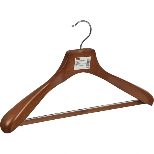 Вешалка-плечики WW_Attache DL0883/LH246 дерев,пер,утолщ,встав р52-54 орех