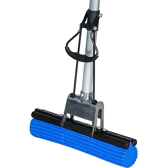 Швабра губчатая д/пола отжимная PVA МОП металл ручка