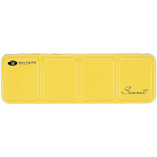 Краски акварельные Сонет 21 кювета в метал. пенале, 351101514