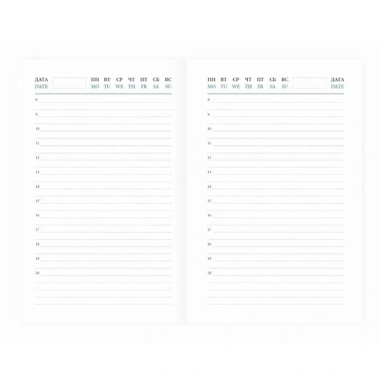 Ежедневник недатированный черн, А6, 100x150, 320стр, Agenda