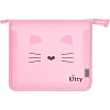 Папка для тетрадей Комус Класс Kitty А5 на молнии, пластик, ПТ-713