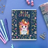 Тетрадь общая А5 ,48л, клетка,скрепка, HELLO SPRING, 5 шт в уп,7-48-448/5