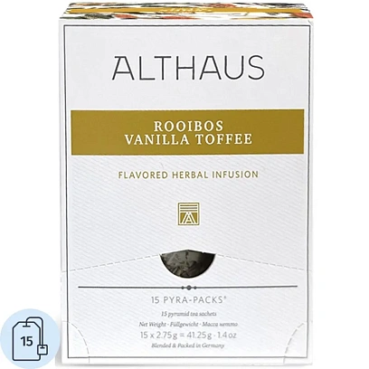Чай Althaus Rooibos Vanilla Toffee Pira Pack, 15пак TALTHL-P00008