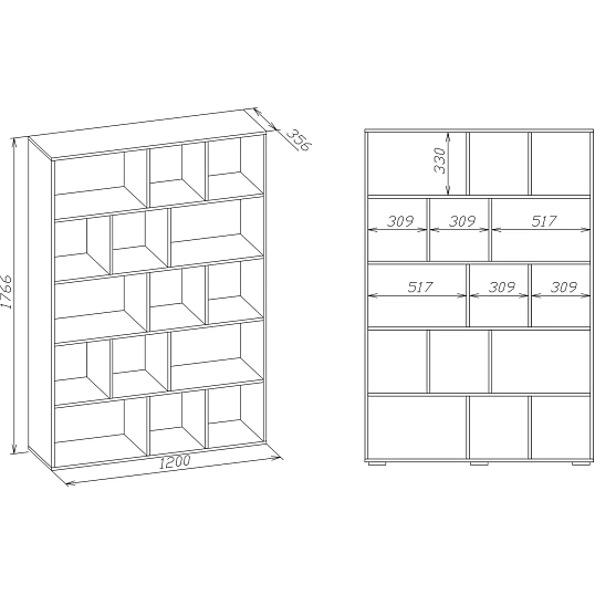 Стеллаж Сокол СТ-15  Белый