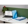 Лоток горизонтальный Attache Bright Colours решетчатый прозрачный голубой