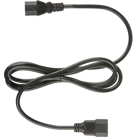 Кабель питания C13(F)-C14, 10А, 0,75мм2, 1.8м, чер (OPC002)