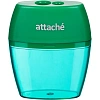 Точилка Attache, 2 отверстие, с контейнером, в ассорт