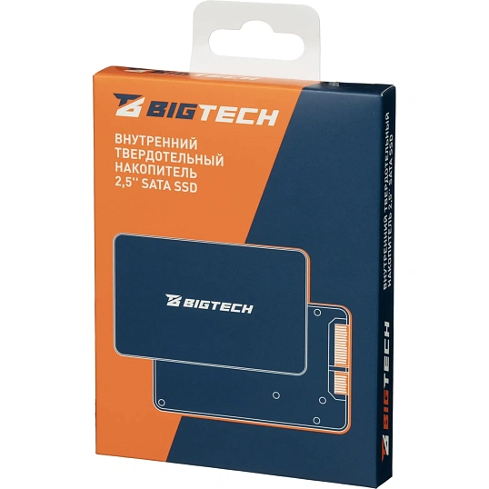 SSD накопитель BigTech 2.5, SATA, 256Gb, R/W 510/450Мб/с, TLC(BSDS256SE)