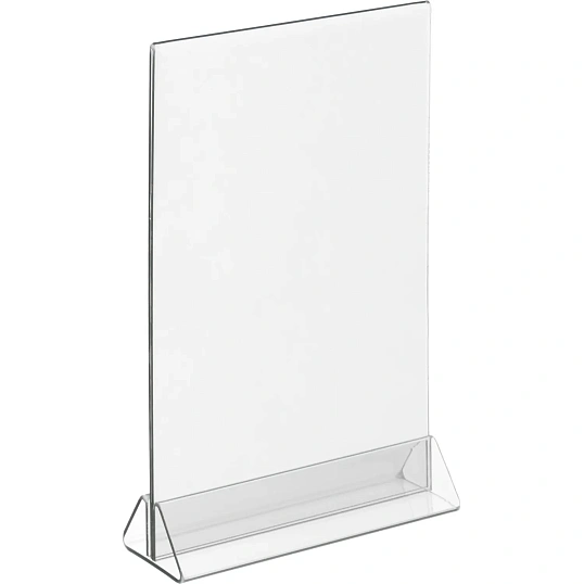 Ценникодержатель настол Комус под меню,треуг.осн.ACR-MENU HOLDER А5,10шт/уп