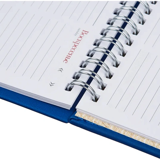 Планинг недатированный 305 х 130 мм Velvet синий 128 стр. 3-364/01