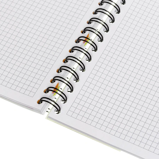 Бизнес-тетрадь 140л,кл,А4,SPIRAL BOOK Салатовый,евросп,обл.пл,раздел.84102