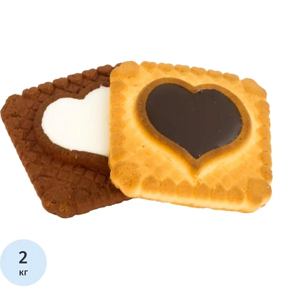 Печенье Кофейная любовь Ванюшкины сладости мини сахар с глазур 2кг/уп