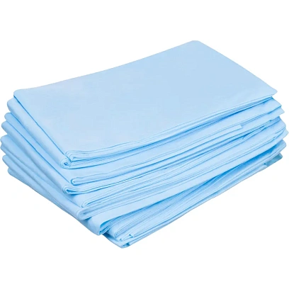 Простыня н/с 200x70 пл.20, голубой, 10шт/уп  Гекса