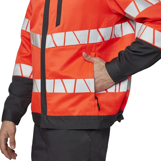 Куртка летняя мужская Равелин красн./графит (р.56-58) 194-200