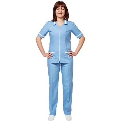 Костюм для медицинского персонала м09-КБР серо-голуб (р.60-62) 170-176