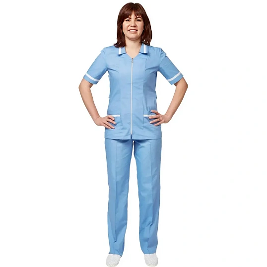 Костюм для медицинского персонала м09-КБР серо-голуб (р.44-46) 170-176