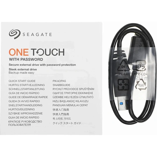 Портативный HDD Seagate 2TB STKY2000401 OneTouch2.5 USB3.0 G1 TypeA Silver