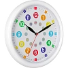 Часы настенные, модель02, диам 245 мм, пластик, белый, 21210278