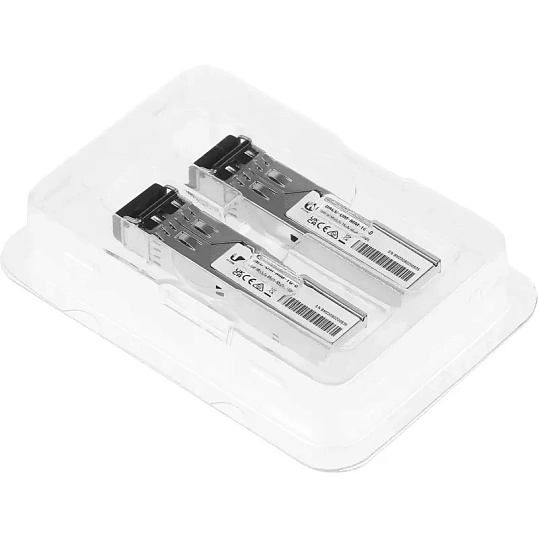 Трансивер Ubiquiti UACC-OM-MM-1G-D-2 SFP MM 1 Гбит/с 550 м (2 шт/уп)
