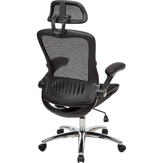Кресло BN_Hg_EChair-552 TTW Net сетка черная, хром