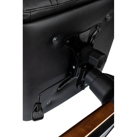 Кресло VB_ Бюрократ T-9932Walnut черный эко.кожа крестов. металл/дерево
