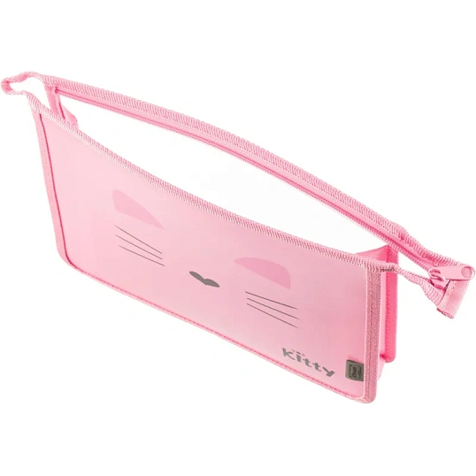 Папка для тетрадей Комус Класс Kitty А5 на молнии, пластик, ПТ-713