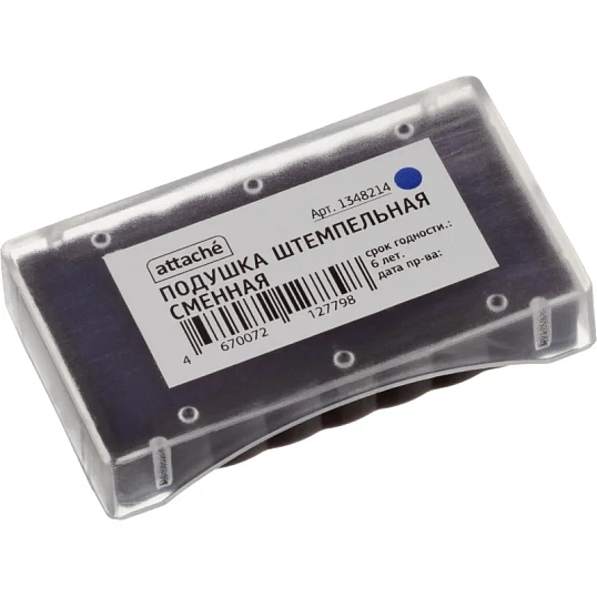 Подушка штемпельная сменная Attache синяя для артикулов 1348206 и 1348213
