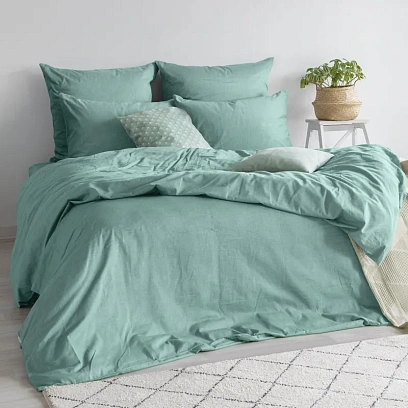 Постельное белье 2сп меланж (нав. 70х70 2 шт.), Emerald 775859