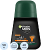 Дезодорант-антиперспирант Garnier ролик Men 6в1 защита 48ч, муж, 50мл
