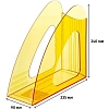 Лоток вертикальный Attache 90мм Bright Colours прозрачный желтый
