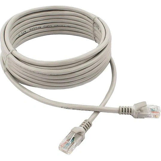 Патч-корд UTP Cablexpert PP12-5M кат.5e, 5м, серый