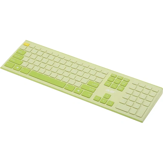 Набор клавиатура+мышь Acer OCC205 (ZL.ACCEE.00E)/зеленый/желтый/USB/slim