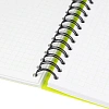 Бизнес-тетрадь А5,96л,кл,спир,пластик,тон.бл. Attache Bright colours Лайм