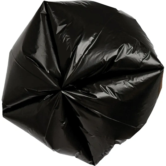 Мешки для мусора ПВД 30л 25мкм 30шт/рул черн 50x70см с ручками Luscan