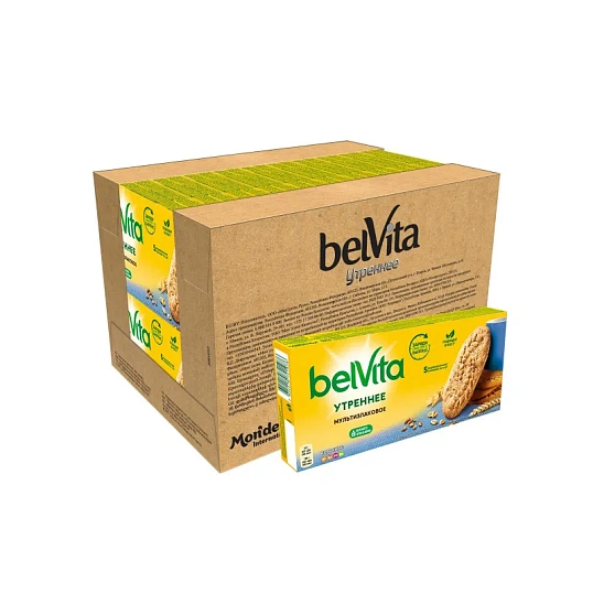 Печенье песочное BelVita Утреннее мульти-злаковое 225 г