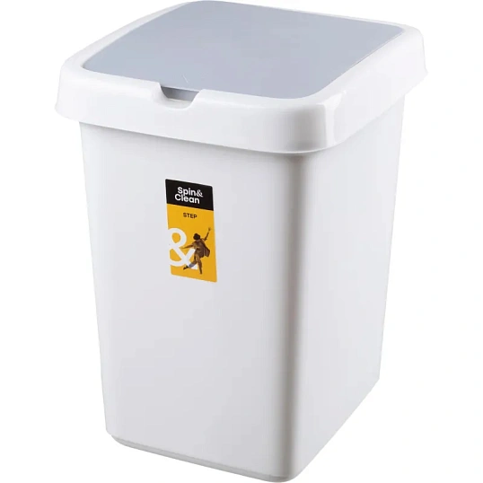 Контейнер для мусора Step 25л белый